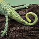 Order Knitted Chameleon George soft Toy Lizard Green. Вязаные игрушки - Ольга (knitlandiya). Livemaster. . Amigurumi dolls and toys Фото №3
