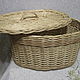 Wicker oval basket out of vines with cover. Basket. Elena Shitova - basket weaving. Online shopping on My Livemaster.  Фото №2