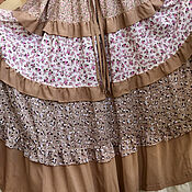 Одежда handmade. Livemaster - original item Summer loose boho suit with long skirt and cotton belt. Handmade.