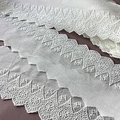 Материалы для творчества handmade. Livemaster - original item Cambric lace with embroidery width. .10 cm. Handmade.