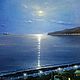 The author's picture of a moonlit night in Gagra, Pictures, Moscow,  Фото №1
