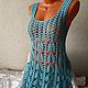 Sundress-tunic' Liliana ' crocheted. Sundresses. hand knitting from Galina Akhmedova. Online shopping on My Livemaster.  Фото №2