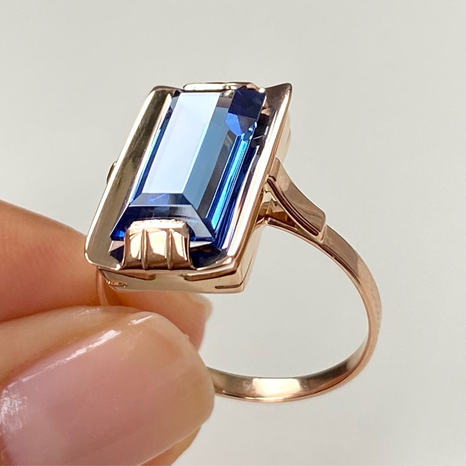 Серьги серебро 875 синий Корунд