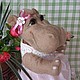 Order Hippo Bonechka - felted toy made of wool. ZOYA KHOLINA. Livemaster. . Felted Toy Фото №3