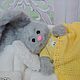 Игрушка вязаная "Зайчонок Пух". Мягкие игрушки. Тамара и Анастасия (Вязаные игрушки). Ярмарка Мастеров.  Фото №5