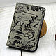 Leather Passport Cover Old World map, Passport cover, Murmansk,  Фото №1