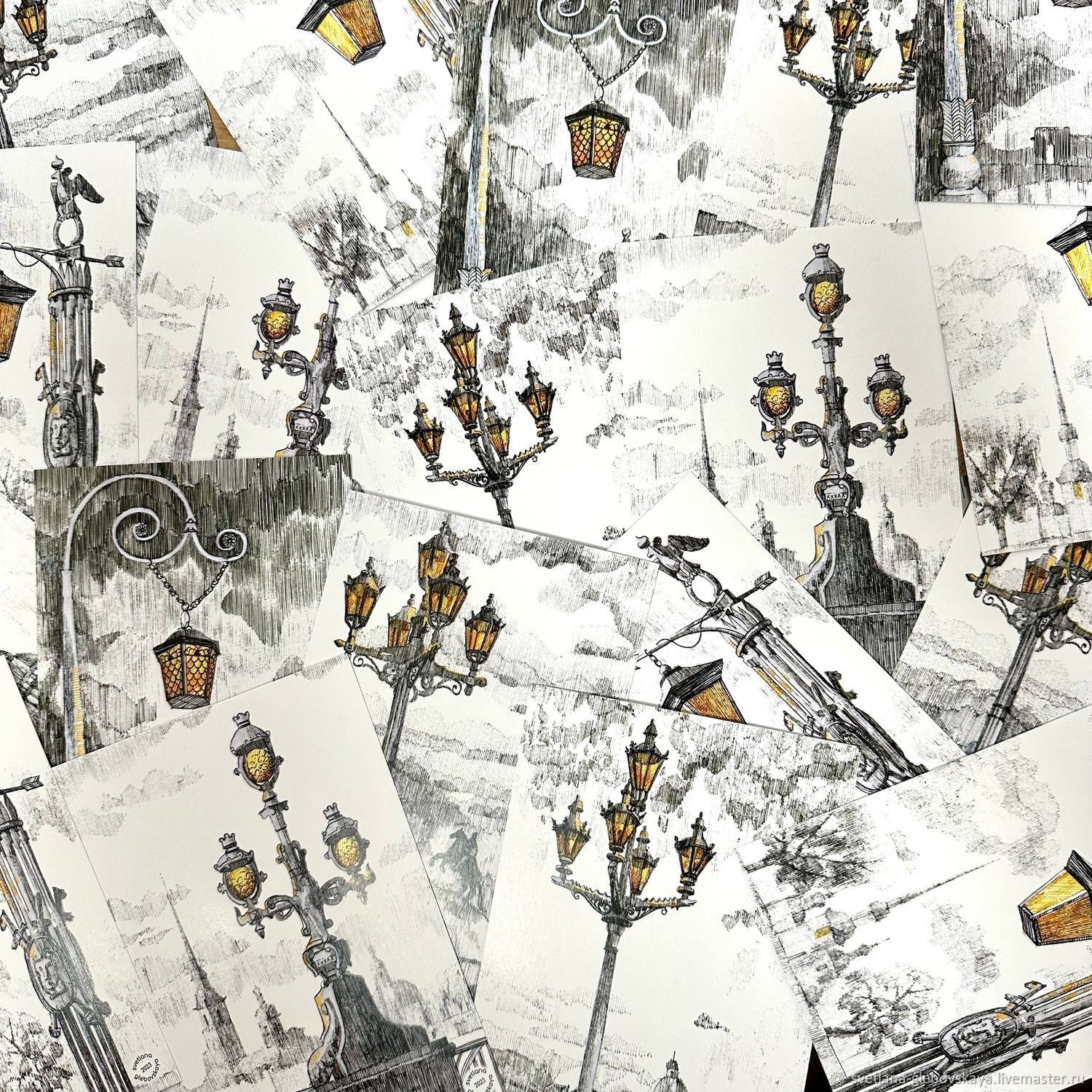 Авторские открытки \"Фонари Санкт-Петербурга\" А6 в интернет-магазине ...