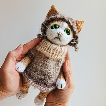 Куклы и игрушки ручной работы. Ярмарка Мастеров - ручная работа Мягкая игрушка кот Рыжик. Handmade.