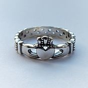 Украшения handmade. Livemaster - original item Ring: Claddagh ring - 925 sterling silver. Handmade.