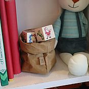 Для дома и интерьера handmade. Livemaster - original item Basket-storage bag (19*8*8 see). Handmade.