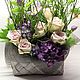 Композиция "Гипноз" из живых цветов. Авторская работа. Композиции. DARK FLORIST Флористика Декор ЦВЕТЫ. Интернет-магазин Ярмарка Мастеров.  Фото №2