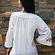 White blouse with hand embroidery ' Delicate bloom'. Blouses. KVITKA. Online shopping on My Livemaster.  Фото №2
