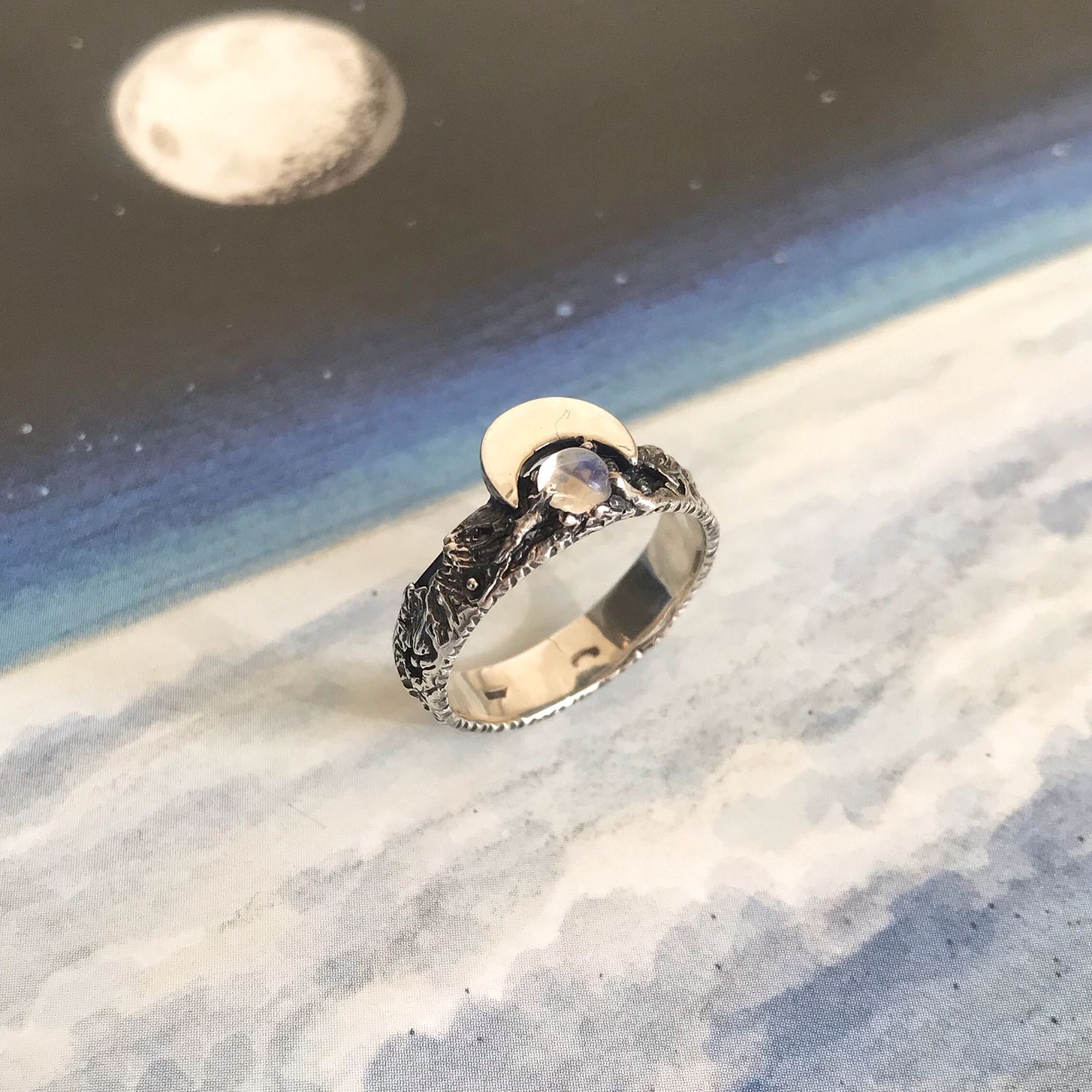 Кольцо с луной