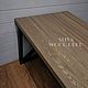 Дубовый обеденный офисный стол лофт с крестовинами. Столы. SLIVA wood deco. Ярмарка Мастеров.  Фото №4