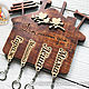 Wooden key holder in the hallway with key rings. Housekeeper. My dear home. Online shopping on My Livemaster.  Фото №2