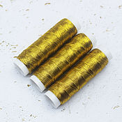 Материалы для творчества handmade. Livemaster - original item Threads Gold metallized 100 m. Handmade.