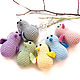 Easter birds knitted 6 pieces 7 cm, Easter souvenirs, Moscow,  Фото №1