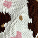 Вязаный кардиган крупной вязки с принтом. Кардиганы. Knit by Heart - Вязаная одежда 富. Ярмарка Мастеров.  Фото №6