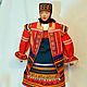 DOLL .Ryazan province, Mikhailovsky county, women's costume, XIX cent, Folk Dolls, Voronezh,  Фото №1