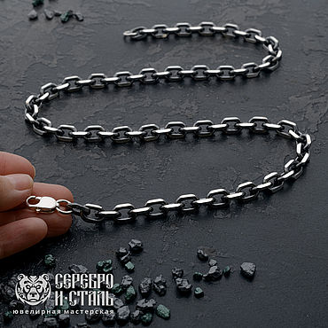  ручной работы. Ярмарка Мастеров - ручная работа Цепочка якорная серебро 925. Handmade.