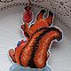 Вышитая ёлочная игрушка Белочка. Елочные игрушки. Натали Broderie a la main (Broderie-main). Ярмарка Мастеров.  Фото №4