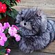 Кошка Пушинка -игрушка-подушка из натурального меха,кот, Мягкие игрушки, Санкт-Петербург,  Фото №1