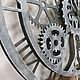 Часы Steampunk иней. Часы классические. Дизайнерская мебель MARK (производство). Интернет-магазин Ярмарка Мастеров.  Фото №2
