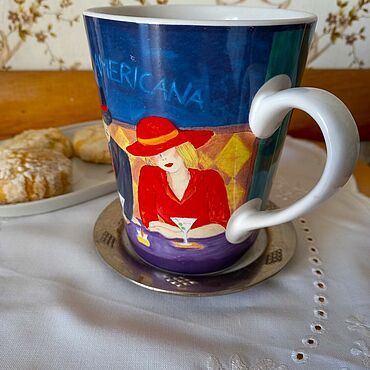Винтаж ручной работы. Ярмарка Мастеров - ручная работа Винтаж: Чашка Sango "Cafe Americana". Коллекционная. Из Австралии. Handmade.