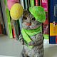 felt toy: Spring cat with balls, Felted Toy, Heidelberg,  Фото №1