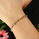 Order 2.60tcw Emerald Round Bracelet, Two-Toned Emerald Bracelet, 14K Bezel. JR Colombian Emeralds (JRemeralds). Livemaster. . Bead bracelet Фото №3