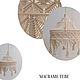 Плетёная люстра. Макраме абажур, люстра светильник. Люстры. Ylia-parfenova-macrametebe. Ярмарка Мастеров.  Фото №5