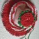 Order PANAMA KNITTED 'RED ROSE' (size 54-56 cm). Gala Devi (crochet design). Livemaster. . Panama Фото №3