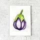 Watercolor Eggplant, Pictures, Rostov-on-Don,  Фото №1