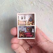 Modern interior design in miniature
