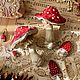 Ватная игрушка Мухоморы и Маслята. Елочные игрушки. Ткачёва Татьяна (tkacheva-tatiana). Интернет-магазин Ярмарка Мастеров.  Фото №2