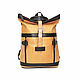 Women's leather backpack bag Beige brown Alpha SR56-65, Backpacks, St. Petersburg,  Фото №1