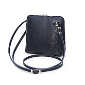 Сумки и аксессуары handmade. Livemaster - original item Crossbody bag: Women`s leather handbag blue Una S83t-761. Handmade.