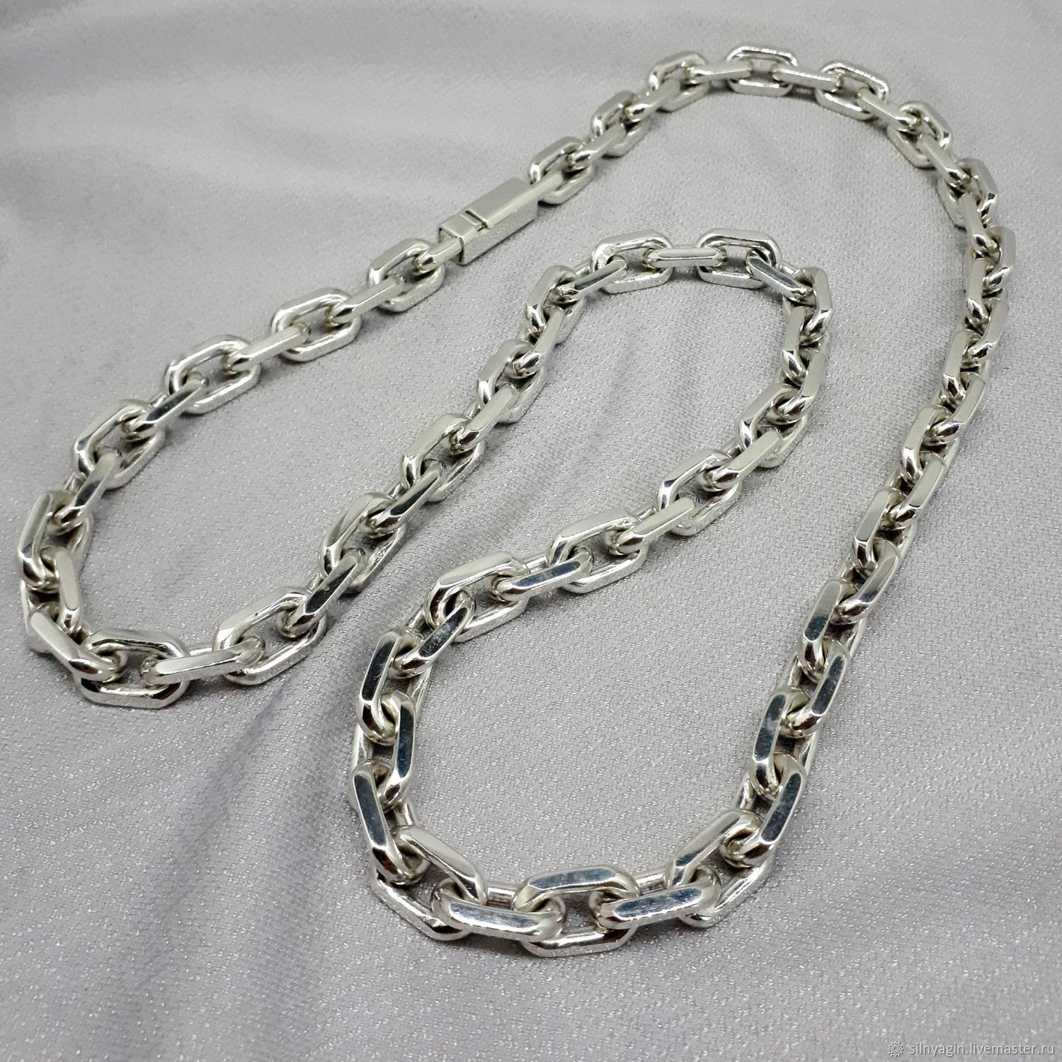 Якорная цепь серебро 150 гр