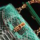 Сумка женская из кожи питона IMP0595UG. Классическая сумка. CrocShop товары из экзотической кожи. Ярмарка Мастеров.  Фото №7