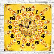 Для дома и интерьера handmade. Livemaster - original item Large wall clock on canvas Mandala. Handmade.