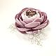 Morning Ice Roses. Brooch - handmade flower. Brooches. ms. Decorator. My Livemaster. Фото №4