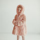 Детская шуба для девочки розовая, Верхняя одежда детская, Москва,  Фото №1