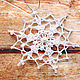 White snowflake 10 cm crocheted 1B/1. Christmas decorations. BarminaStudio (Marina)/Crochet (barmar). My Livemaster. Фото №4