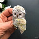 Brooch-owl 'Mint' and 'Lemon' brooch bird. Brooches. Coffeelena. My Livemaster. Фото №6
