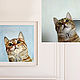 Order Painting cat portrait of a cat dog pet custom oil. Yulia Berseneva ColoredCatsArt. Livemaster. . Pictures Фото №3