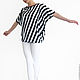 OFF DUTY summer asymmetrical tunic blouse striped. Tops. BB60 STUDIO (orchideaboutique). Online shopping on My Livemaster.  Фото №2