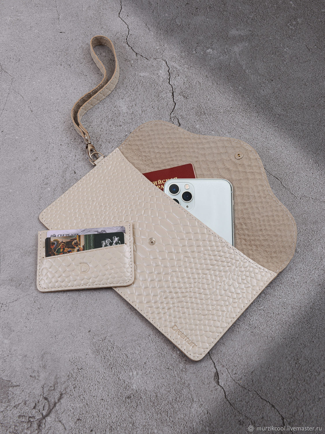 Клатч-конверт купить в интернет-магазине Ярмарка Мастеров по цене 1290 ...