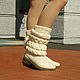 Demi-season boots ' Vanessa'. High Boots. KnittedBoots. My Livemaster. Фото №4