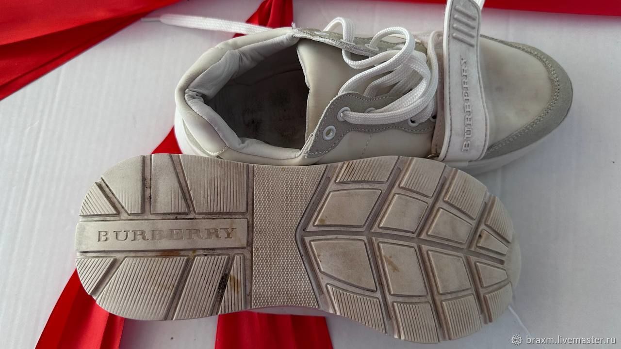 Винтаж: BURBERRY кожаные кроссовки оригинальные 37 размер купить в ...