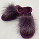 Women's Slippers made of Australian sheepskin fur, Slippers, Nalchik,  Фото №1